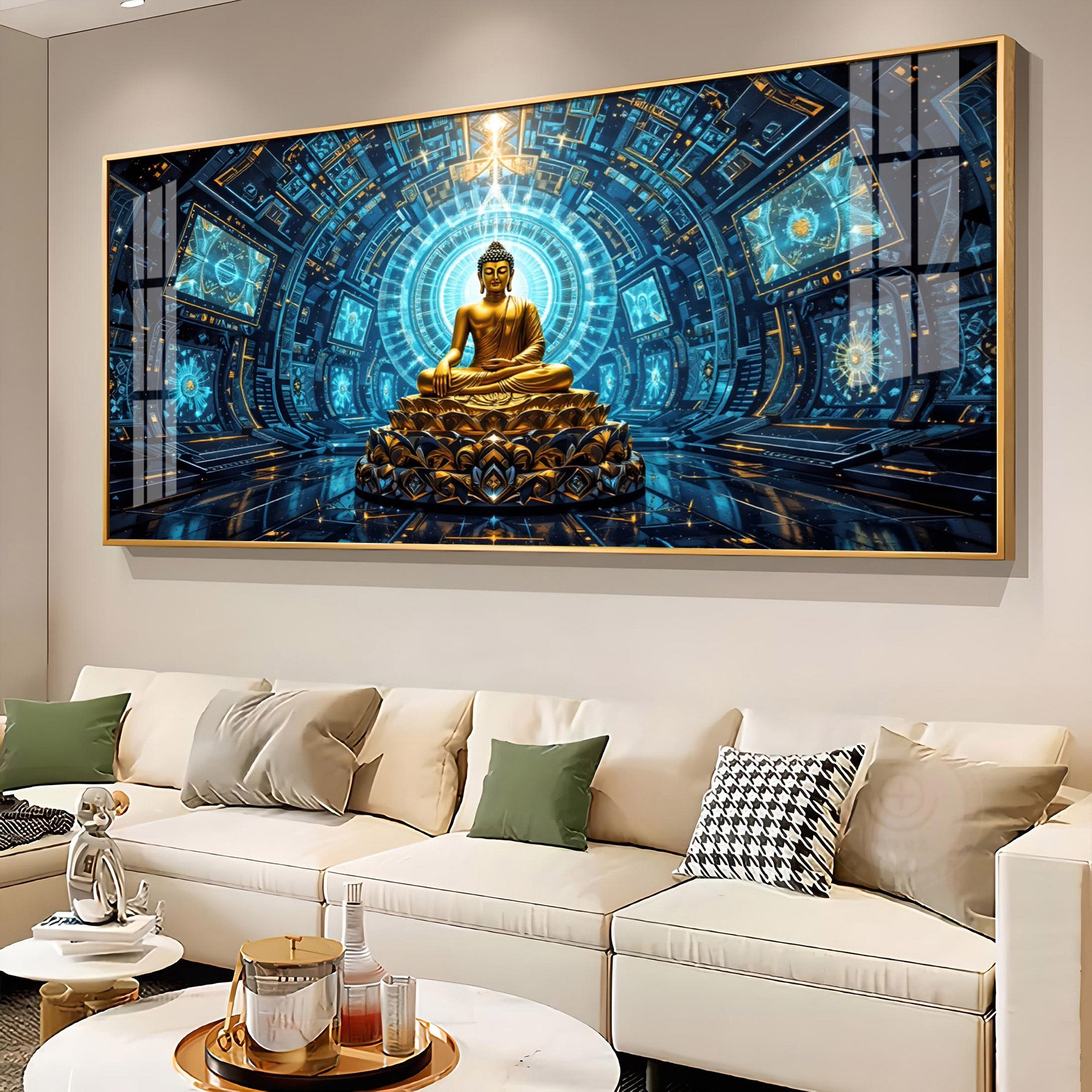 Luxe Zen Buddha Premium Acrylic Horizontal Wall Art
