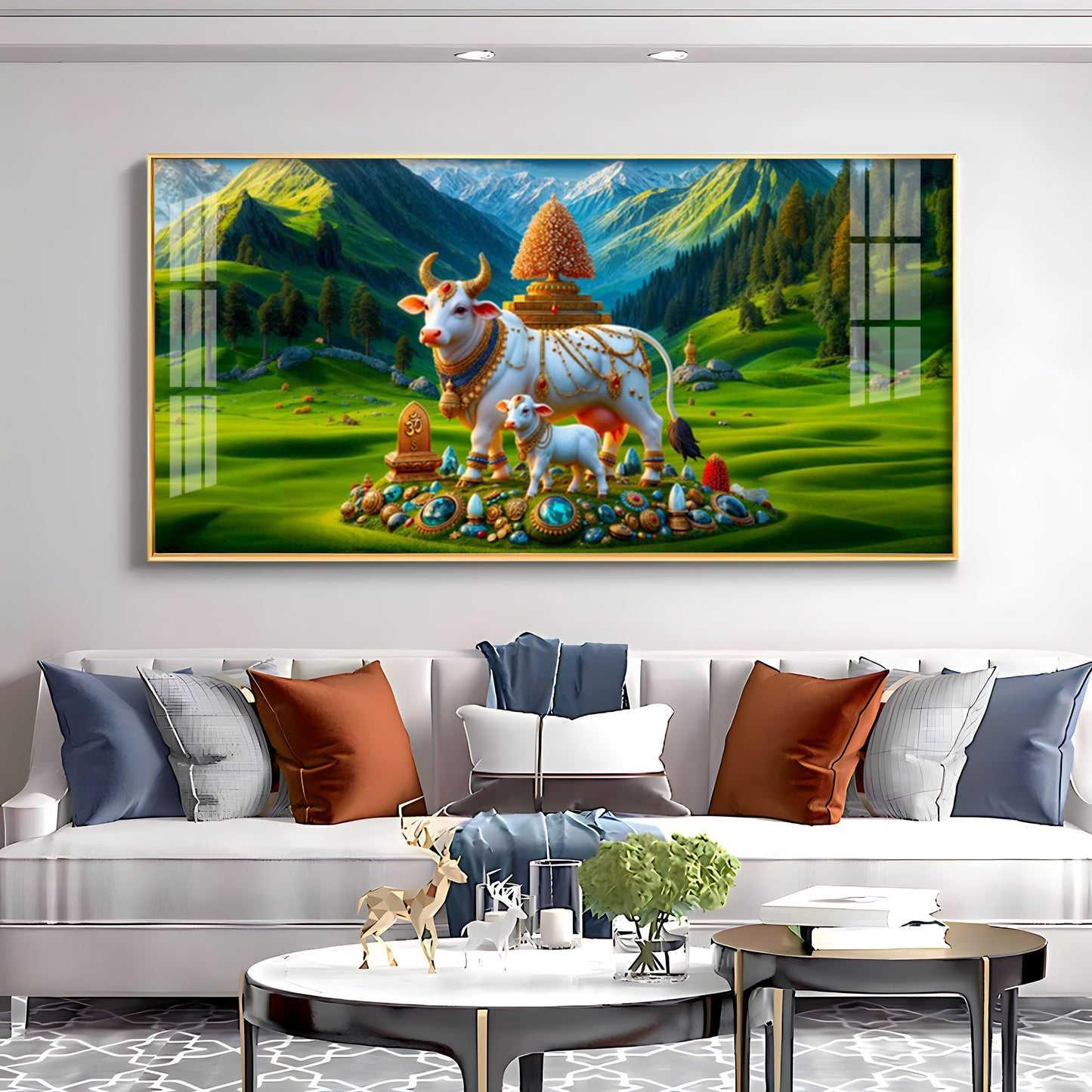 Nandi Shakti Premium Acrylic Horizontal Wall Art