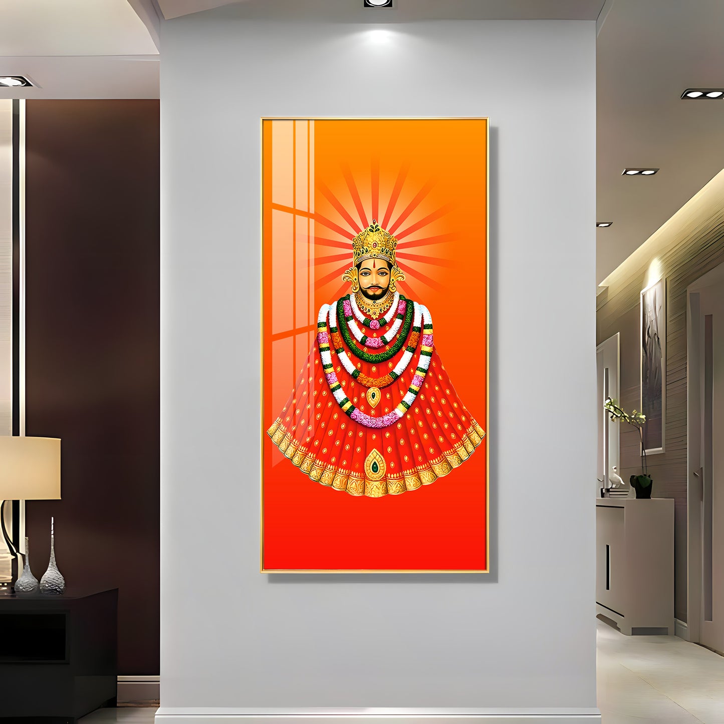 Khatu Shyam Ji Premium Acrylic Vertical Wall Art