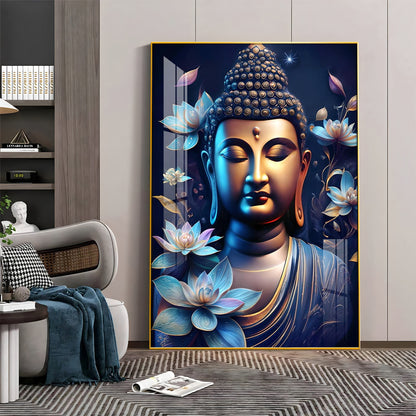 Modern Buddha Premium Acrylic Vertical Wall Art