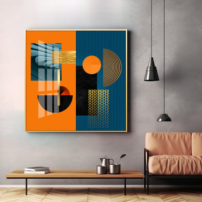 Geometrical Composition Premium Acrylic Square Wall Art