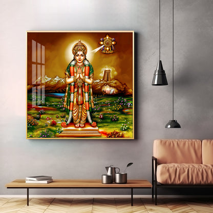 Thirumalisai Alvar Premium Acrylic Square Wall Art