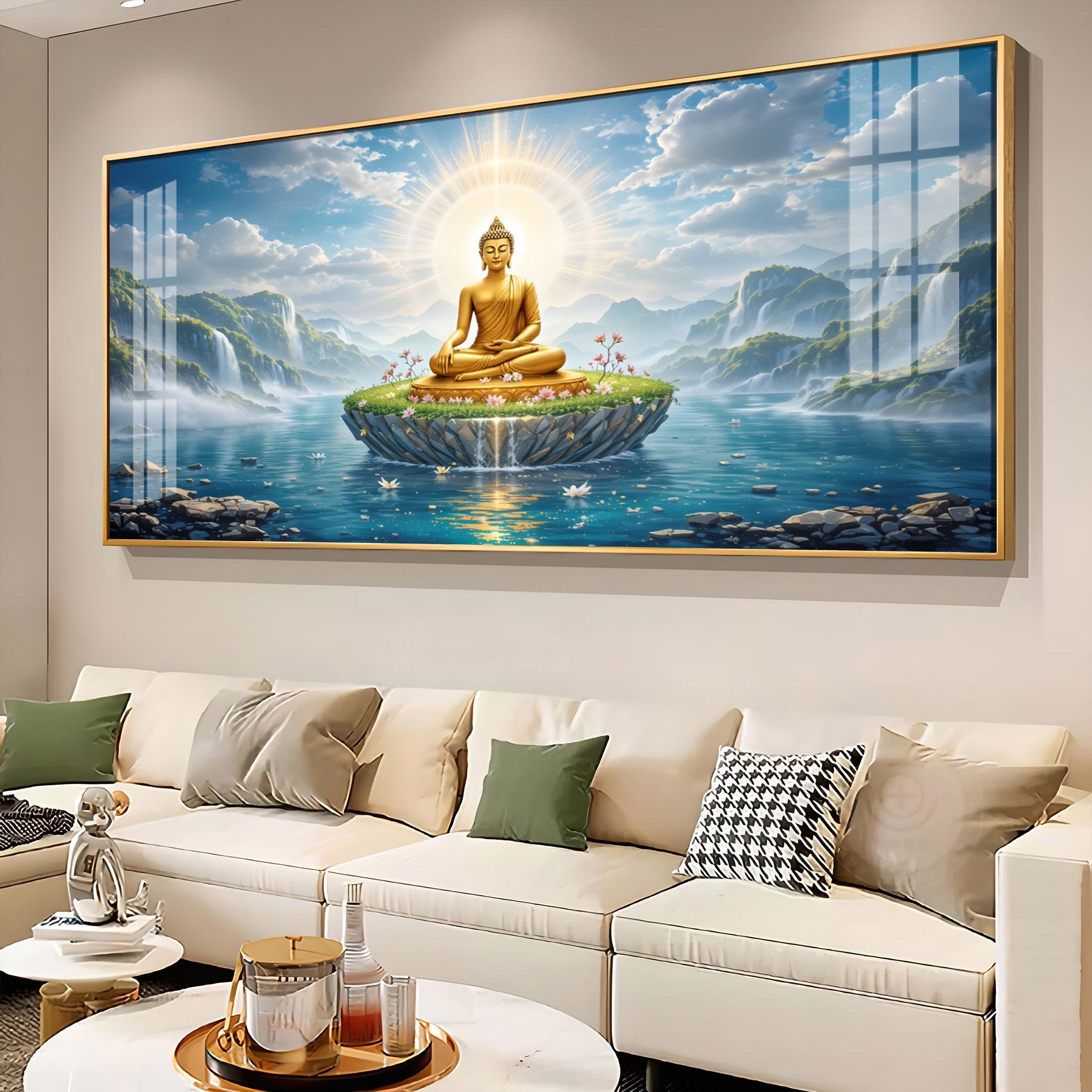 The Buddha's Haven Premium Acrylic Horizontal Wall Art