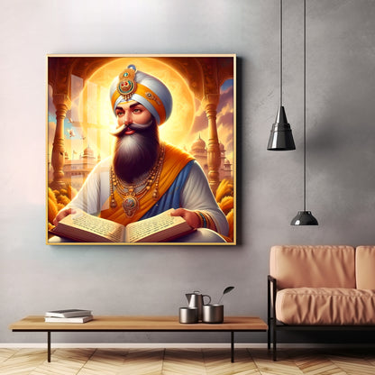 Guru Govind Singh Ji Premium Acrylic Square Wall Art