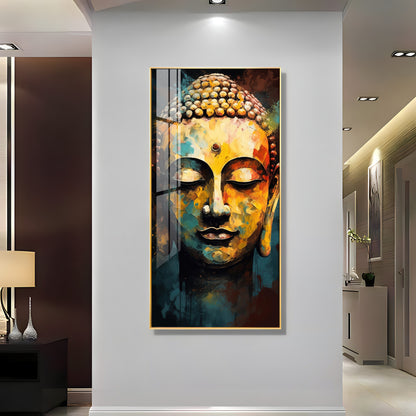 Eternal Gaze Buddha Premium Acrylic Vertical Wall Art