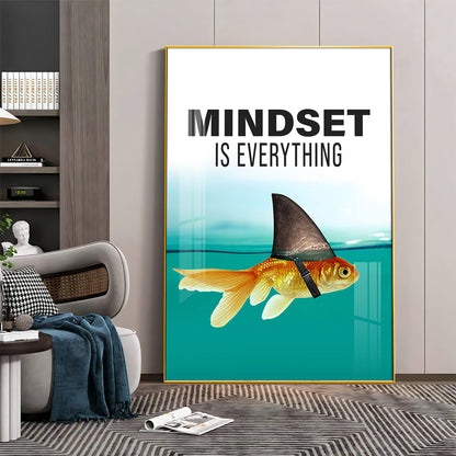 Mindset Is Everything Premium Acrylic Vertical Wall Art