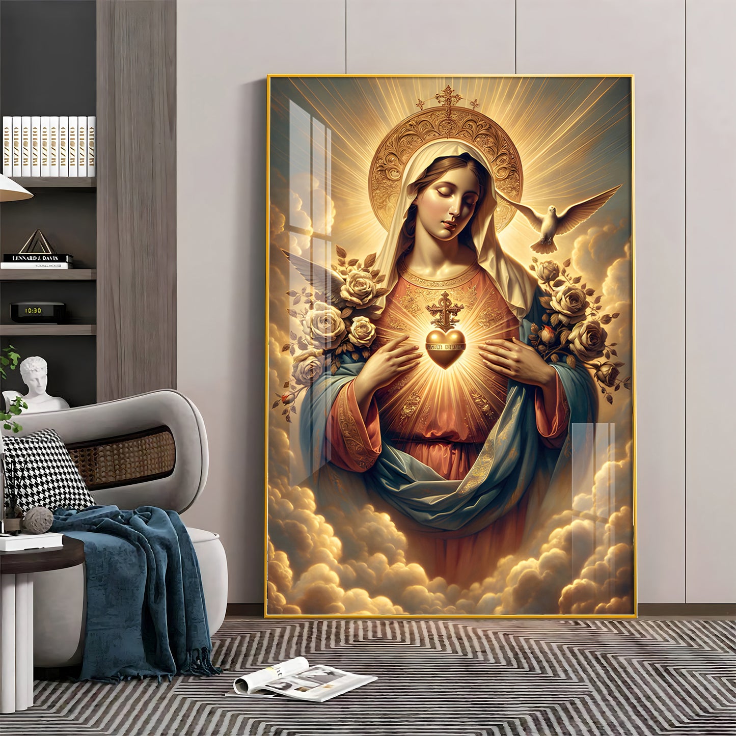 Angelic Harmony Premium Acrylic Vertical Wall Art