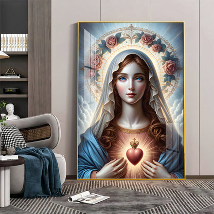 Sacred Heart Serenity Premium Acrylic Vertical Wall Art