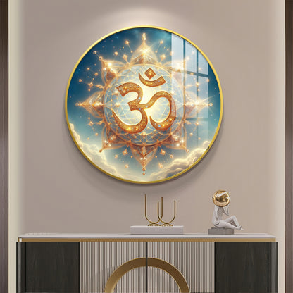 Om Incarnation Premium Acrylic Round Wall Art