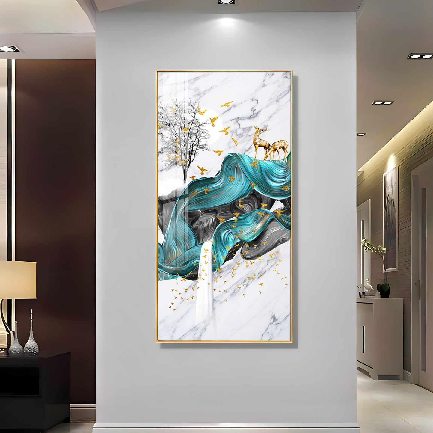 Serene Artwork Luxury Crystal Wall Art