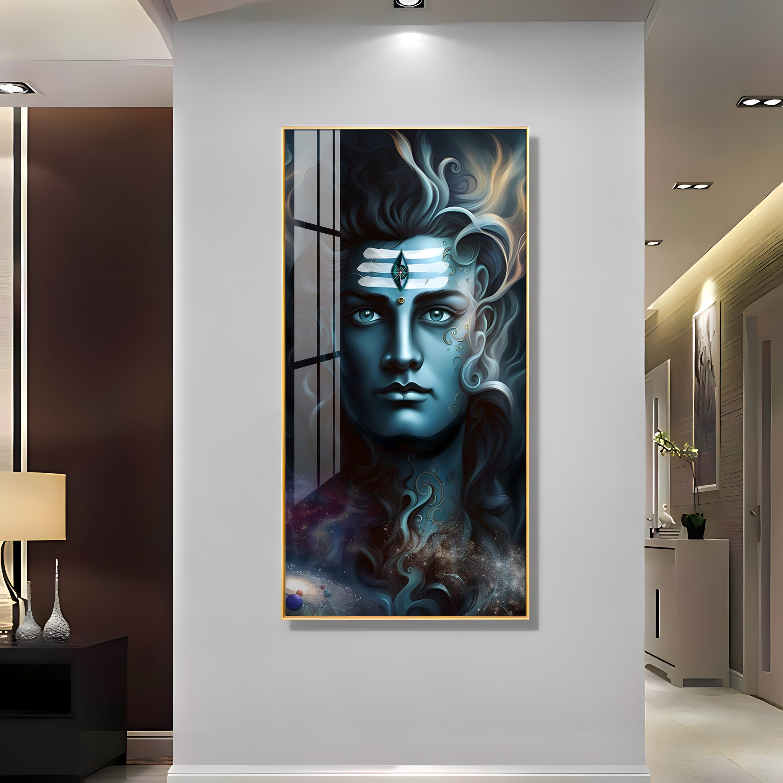 Fierce Shiva Premium Acrylic Vertical Wall Art