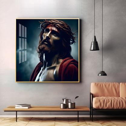 Jesus Premium Acrylic Square Wall Art