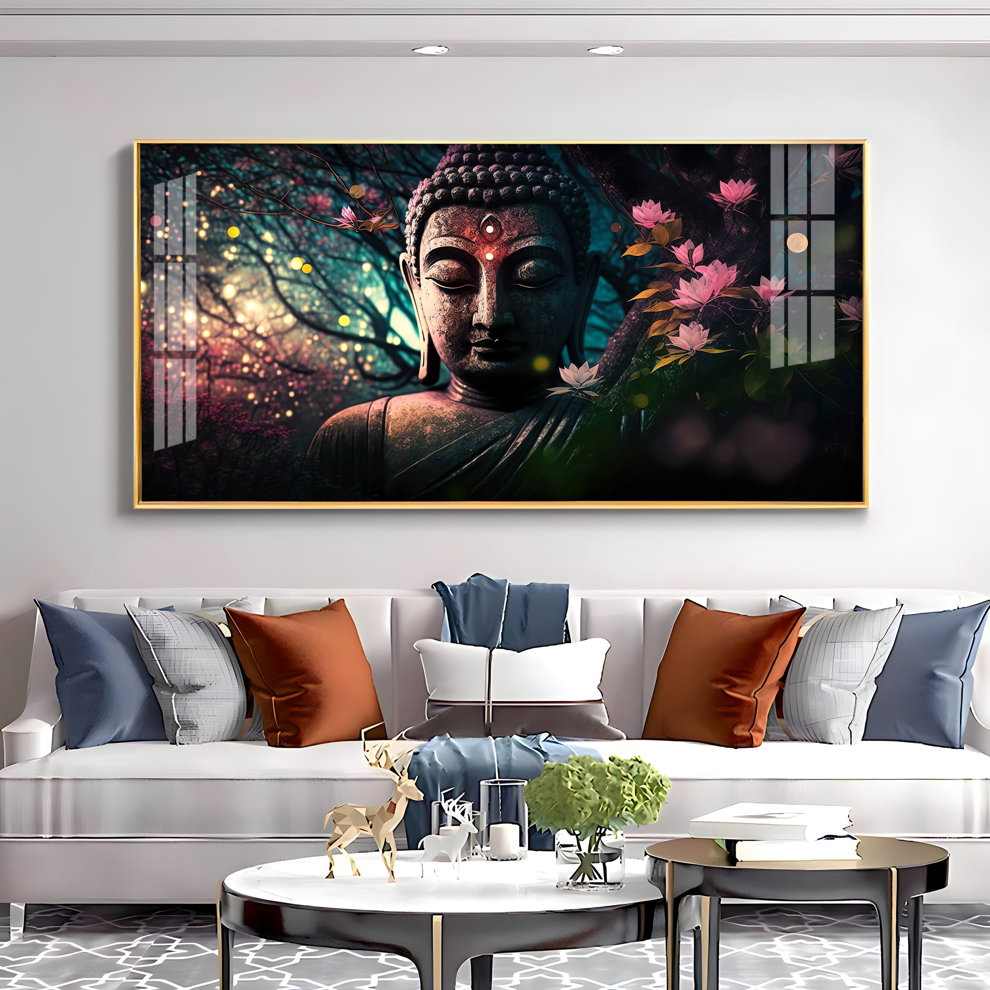 Calm Buddha Premium Acrylic Horizontal Wall Art