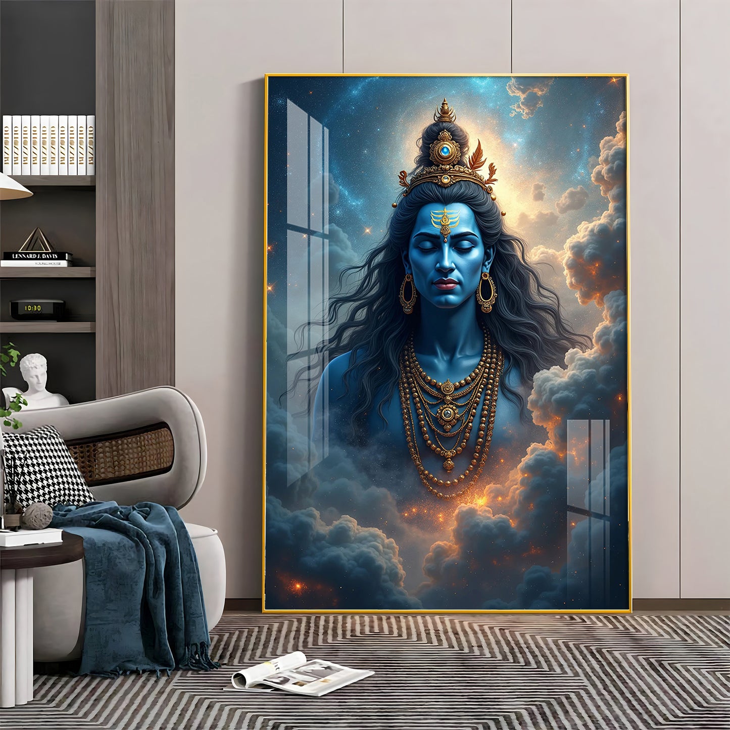 Celestial Shiva Sakti Premium Acrylic Wall Art