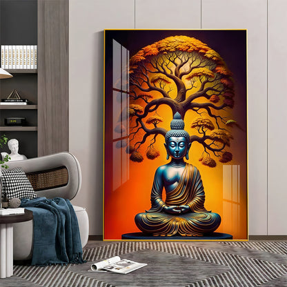 Enlighten Buddha Premium Acrylic Vertical Wall Art