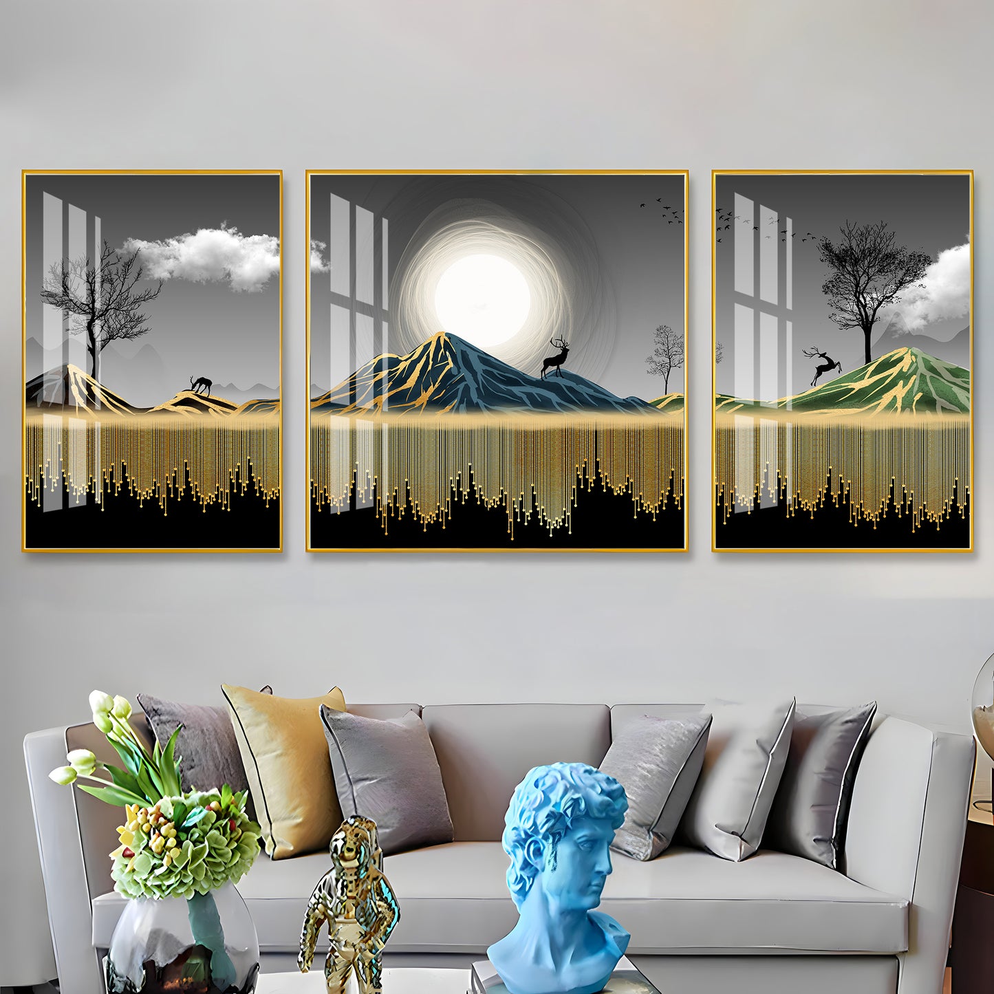 Scandinavian Art  Premium Acrylic Wall Art (Set of 3)