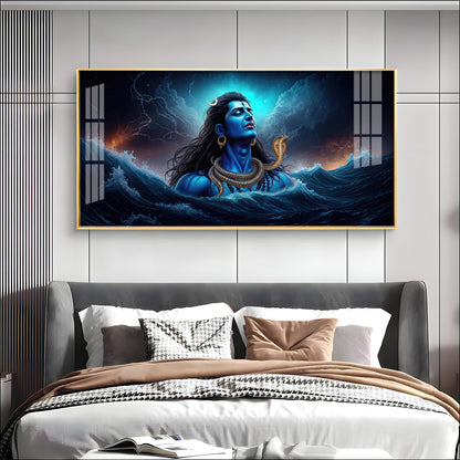 Divine Mahakal Premium Acrylic Horizontal Wall Art