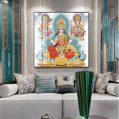 Supreme Serenity Deities Premium Acrylic Square Wall Art