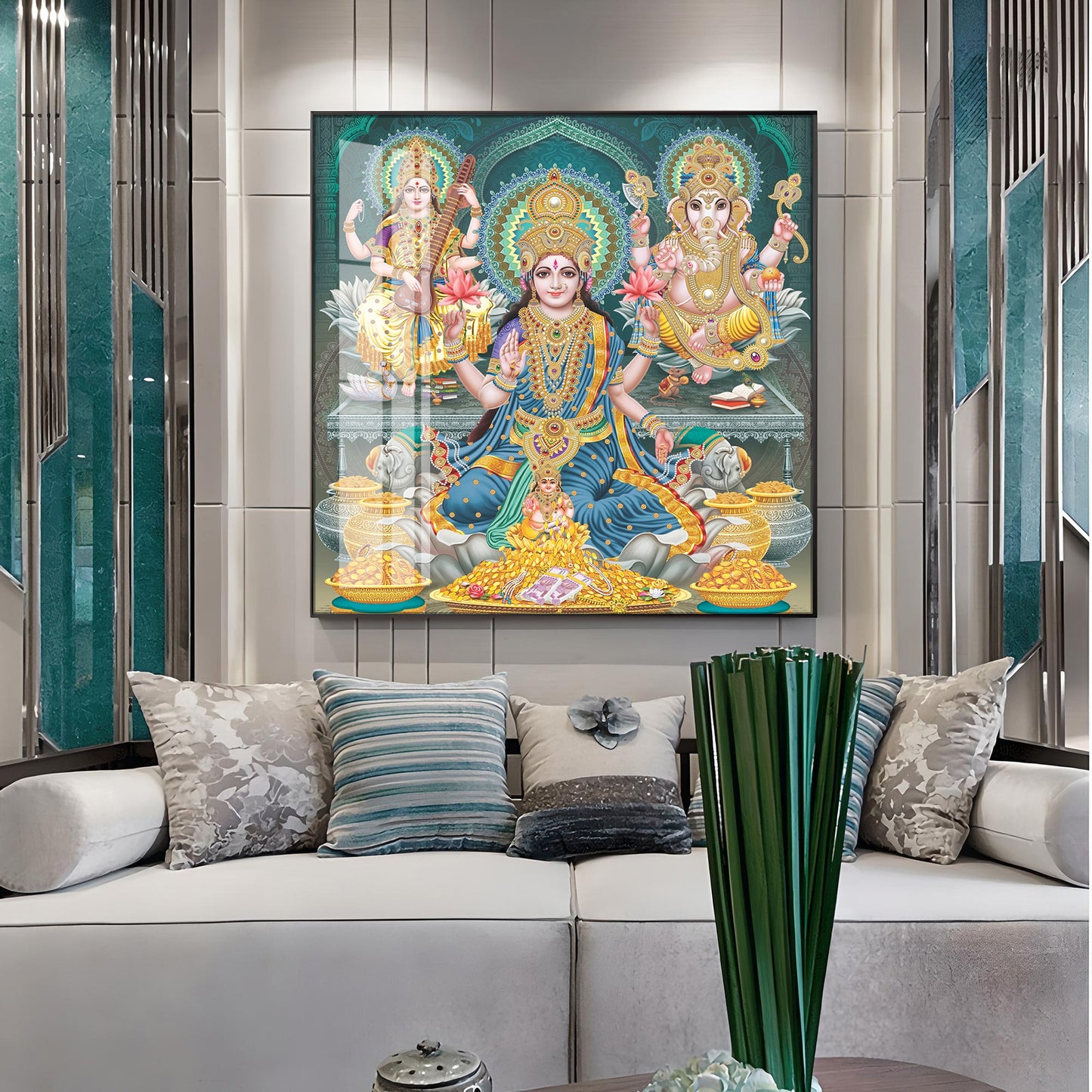 Deities Blessings Premium Acrylic Square Wall Art