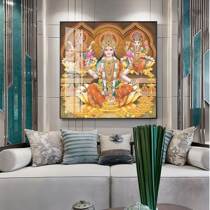 Spritual Deities Blessings Premium Acrylic Square Wall Art