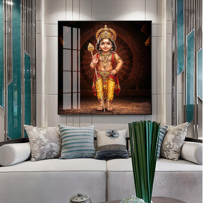 Bhagwan Murugan Ji Premium Acrylic Square Wall Art