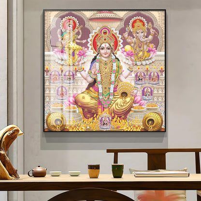 Supreme Laxmi Radiance Premium Acrylic Square Wall Art