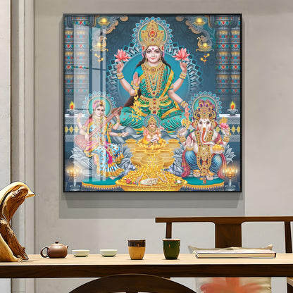 Enhanted Deities Blessings Premium Acrylic Square Wall Art