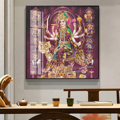 Radiant Divinity Premium Acrylic Square Wall Art