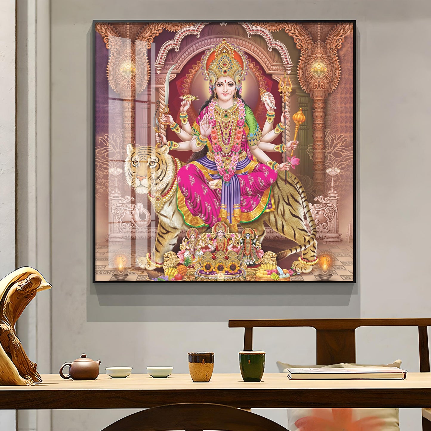 Goddess Radiant Devotion Premium Acrylic Square Wall Art