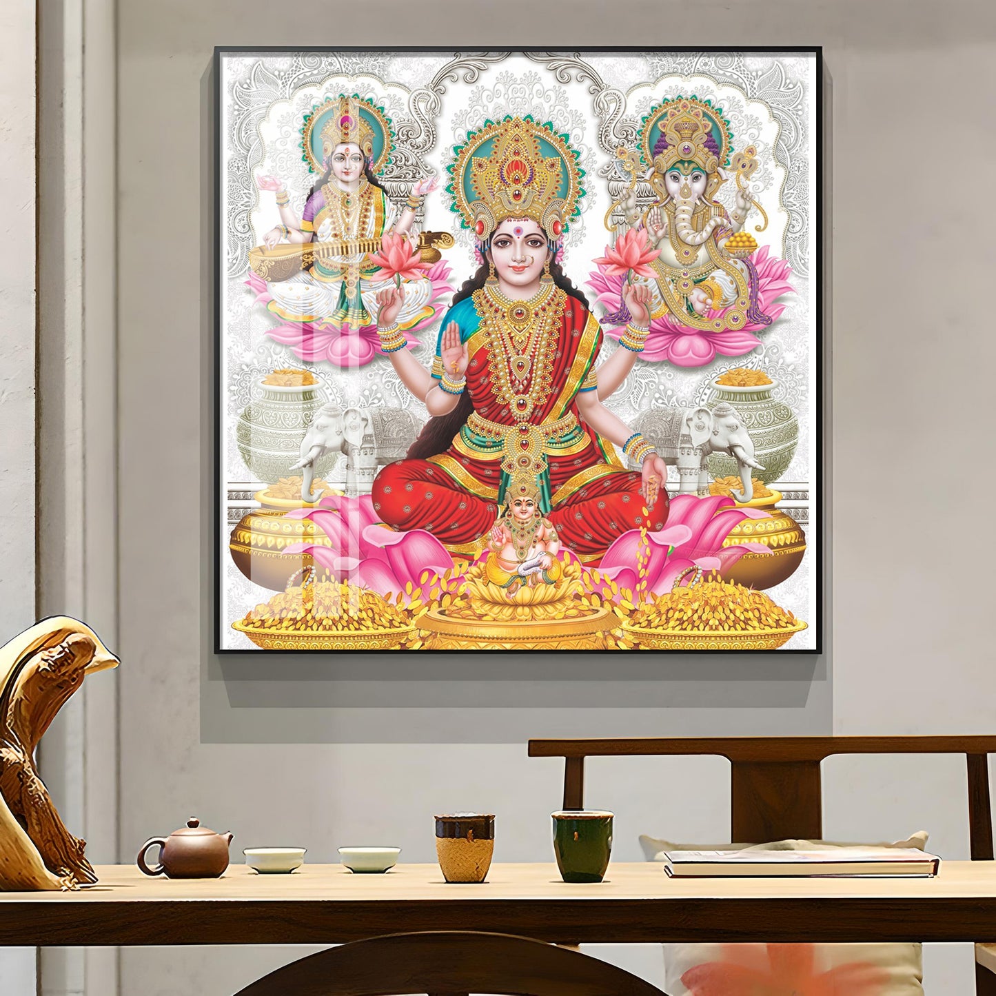 Radiant Deities Premium Acrylic Square Wall Art