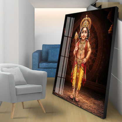 Bhagwan Murugan Ji Premium Acrylic Square Wall Art