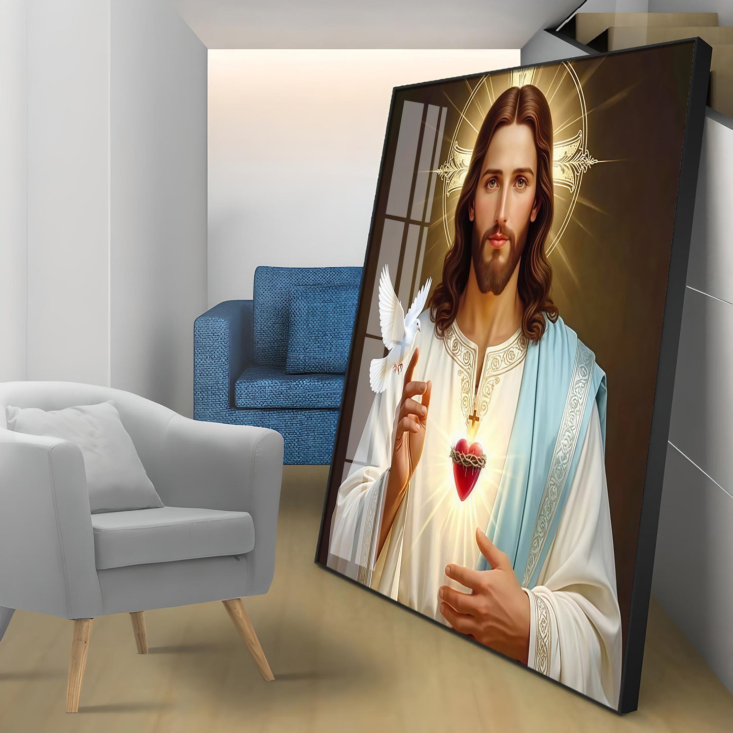 Jesus Christ Premium Acrylic Square Wall Art