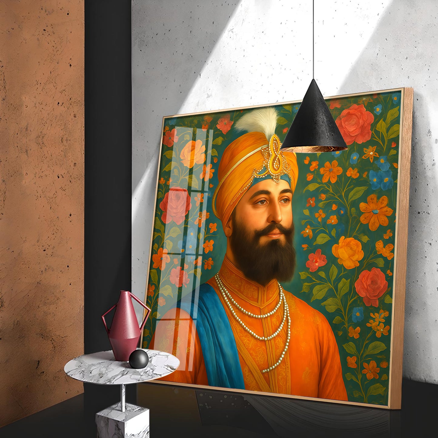 Shri Guru Gobind Singh Ji Premium Acrylic Square Wall Art