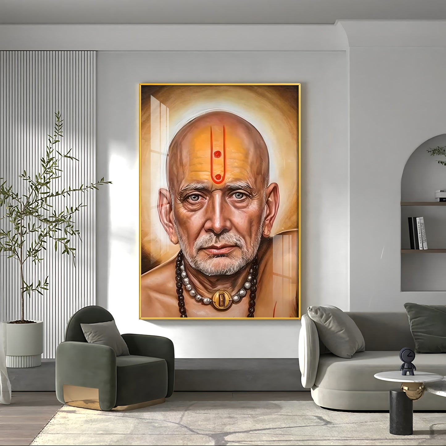 Serenity Shri Swami Samartha Premium Vertical Acrylic Wall Art