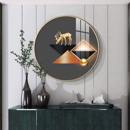 Abstract Realm Premium Acrylic Round Wall Art