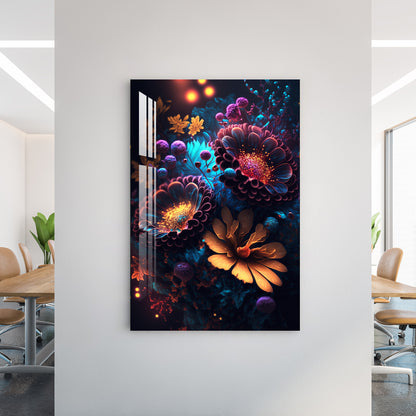 Majestic Flowers Acrylic Wall Art