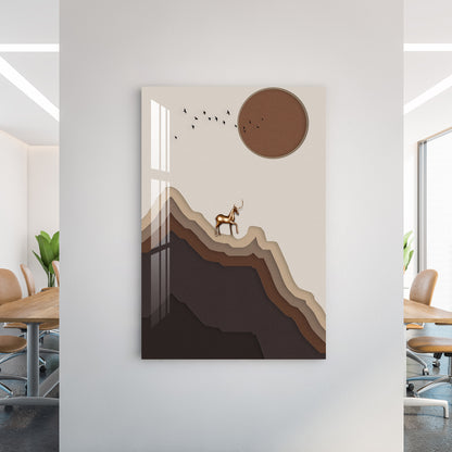 Above The Cliff Below The Sun Acrylic Wall Art