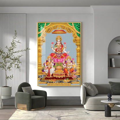 Sacred God And Goddess Premium Acrylic Vertical Wall Art
