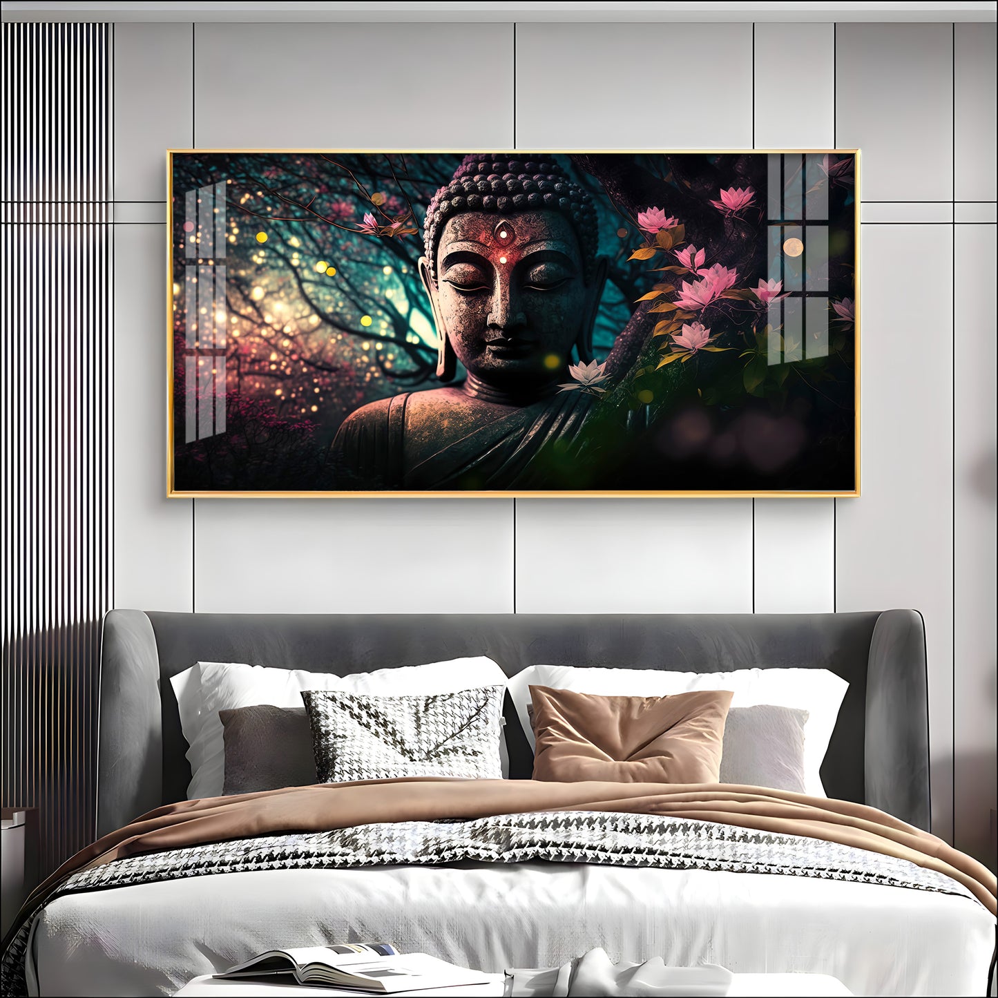 Calm Buddha Premium Acrylic Horizontal Wall Art