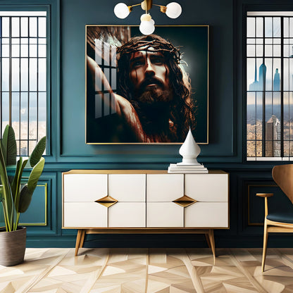 Lord Jesus Christ Premium Acrylic Square Wall Art