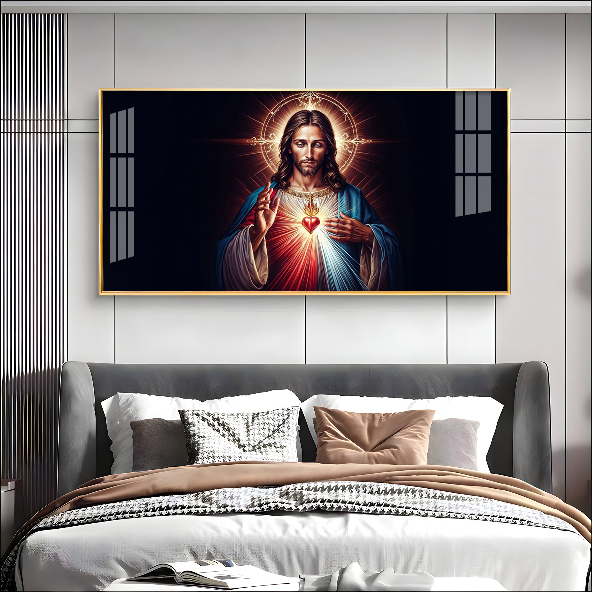 Sacred Presence Of Jesus Premium Acrylic Horizontal Wall Art