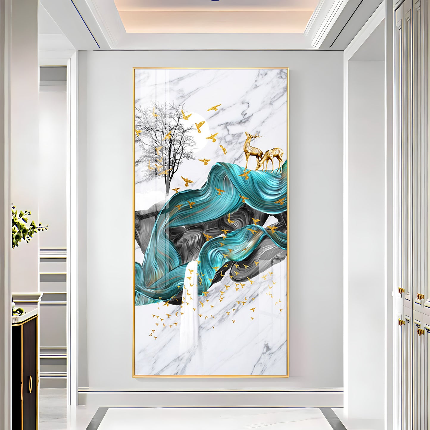 Serene Artwork Luxury Crystal Wall Art