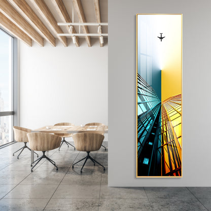 Tall Skyscrapers Premium Acrylic Vertical Wall Art