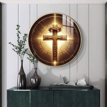 Sacred Symbol Sign Premium Acrylic Round Wall Art