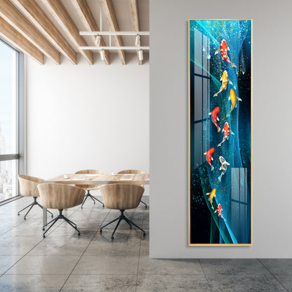 Fish Kaleidoscope Premium Acrylic Vertical Wall Art