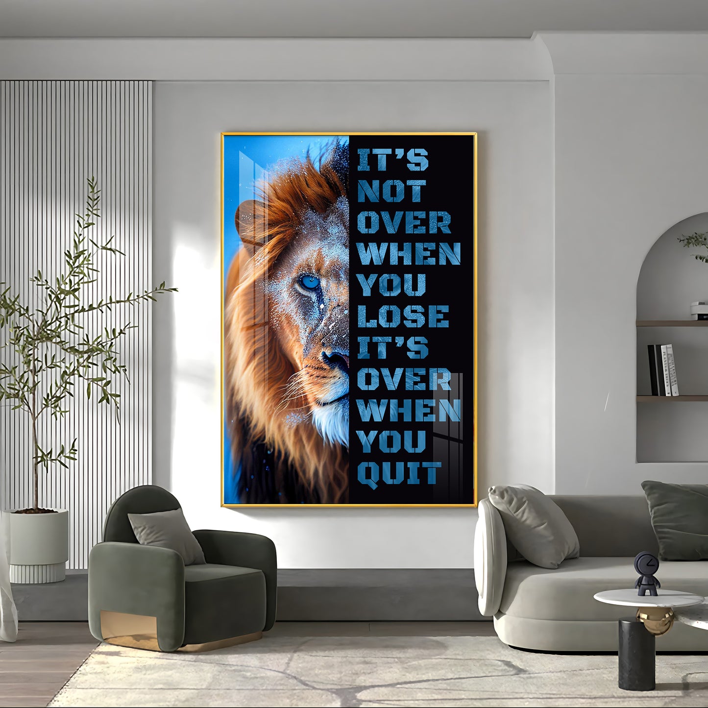 It's Not Over When You Lose Premium Acrylic Vertical Wall Art