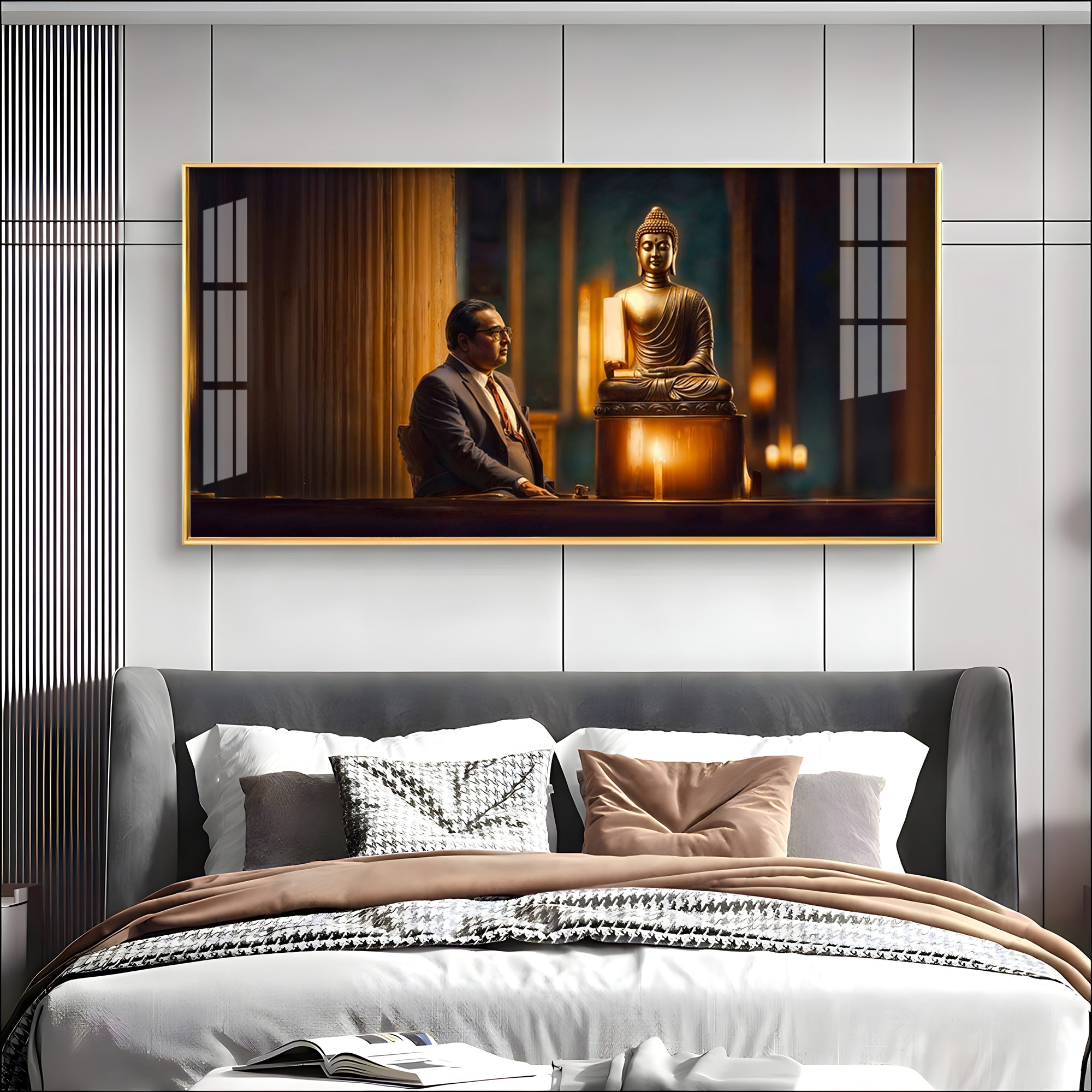 Meditative Moments Premium Acrylic Horizontal Wall Art