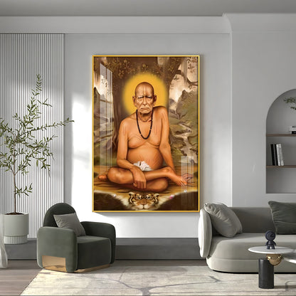 Elderly Shri Swami Samartha Premium Vertical Acrylic Wall Art