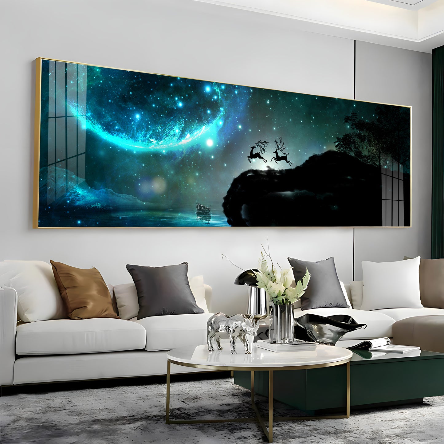 Blue Fantasy Premium Acrylic Horizontal Wall Art