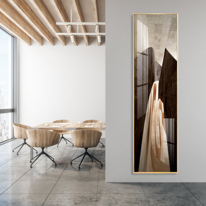 Serene Arc Premium Acrylic Vertical Wall Art